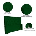 Ver imagem 5 de Kit Cabeceira e Calçadeira Baú Emma Suede King 195 Cm