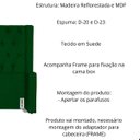Ver imagem 3 de Kit Cabeceira e Calçadeira Baú Emma Suede King 195 Cm