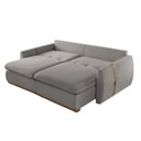 Ver imagem 6 de Sofá Cama 3 Lugares Retrátil Reclinável 270cm Linho com Molas Ensacadas Apolo Yescasa Cinza