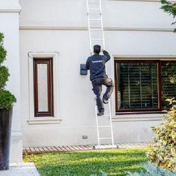 Escada Articulada Dobrável de Alumínio 16 Degraus 4,70 Metros de Altura - 4