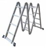 Escada Articulada Dobrável de Alumínio 16 Degraus 4,70 Metros de Altura - 1