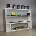 Ver imagem 3 de Prateleira Suspensa Nicho para Cozinha Zeus Solutions Slim - Branco