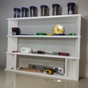 Ver imagem 4 de Prateleira Suspensa Nicho para Cozinha Zeus Solutions Slim - Branco