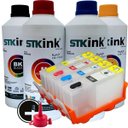 Ver imagem 1 de Cartucho Recarregável Jetw 6230 6812 6815 6830 6835 para Hp - com Tinta 4 X 100ml