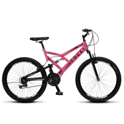 Bicicleta Colli Gps Aro 26 Aero V-Brake Dupla Suspenção