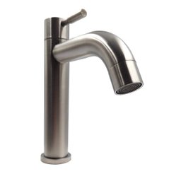 Torneira Banheiro Lavabo 1/4 Volta Bica Baixa Aço Inox 304 Su117:Aço Escovado - 3