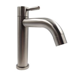 Torneira Banheiro Lavabo 1/4 Volta Bica Baixa Aço Inox 304 Su117:Aço Escovado - 2