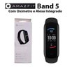 Relógio Inteligente Amazfit BAND 5 - Com Alexa E Oxímetro Lançamento Versão Global - Amarela com bor - 1