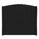Ver imagem 6 de Cabeceira Casal King Cama Box 195cm Glenda I02 Veludo Preto - Mpozenato