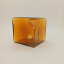 Ver imagem 6 de Vaso Decorativo de Vidro Âmbar 15x15x15cm Enfeite Sala Mesa Estante Aparador