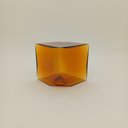 Ver imagem 2 de Vaso Decorativo de Vidro Âmbar 15x15x15cm Enfeite Sala Mesa Estante Aparador