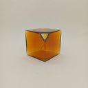 Ver imagem 5 de Vaso Decorativo de Vidro Âmbar 15x15x15cm Enfeite Sala Mesa Estante Aparador