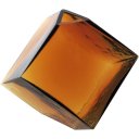 Ver imagem 1 de Vaso Decorativo de Vidro Âmbar 15x15x15cm Enfeite Sala Mesa Estante Aparador