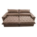 Ver imagem 5 de Sofá Retrátil e Reclinável 2,15m Molas Ensacadas Cama inBox Elegance com ThermoGel Velusoft