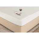 Ver imagem 4 de Protetor Capa para Colchão Cama Casal Padrão Impermeável com Elástico Ideal para Colchão de At - Bra