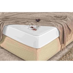 Protetor Capa para Colchão Cama Casal Padrão Impermeável com Elástico Ideal para Colchão de At - Bra - 3