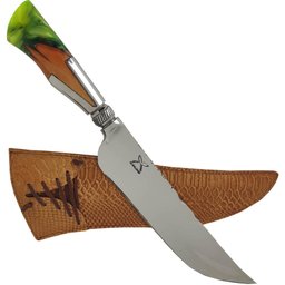 Faca Keyhole Hibrida Forjada Integral 10' Artesanal Bruta Aço Inox 420c 10mm Churrasco - 2 Faca Keyhole Hibrida Forjada Integral 10' Artesanal Bruta Aço Inox 420c 10mm Churrasco - 2