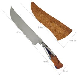 Faca Keyhole Hibrida Forjada Integral 10' Artesanal Bruta Aço Inox 420c 10mm Churrasco - 4 Faca Keyhole Hibrida Forjada Integral 10' Artesanal Bruta Aço Inox 420c 10mm Churrasco - 4