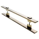 Ver imagem 1 de Puxador Portas Duplo Aço Inox Antique Ouro Velho Luma 90 cm para portas: pivotantes/madeira/vidro