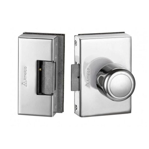 Fechadura Elétrica Porta de Vidro 2 Folhas Furo Amelco Fv35icr Bola