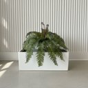 Ver imagem 5 de Kit 2 Galhos Samambaia Artificial Realista Folhagem Verde Decorativa