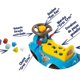 Carrinho Andador Interativo Ketokinha Dog Azul com Peças - 4