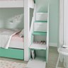 Beliche Infantil Star Plus com 2 Gavetas Branco/Verde - Casatema - 6