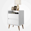 Ver imagem 2 de Mesa de Cabeceira 2 Gavetas Lotus J&A Móveis