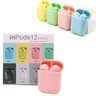 Fone Ouvido Bluetooth sem Fio I12 Colorido Wireless - Rosa - 3
