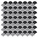 Ver imagem 1 de Mosaico de Metal Biarritz Mix Black 4x3 Placa 32x32cm - 1315003018