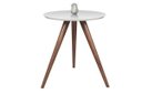 Ver imagem 1 de Mesa de Canto tampo 50 cm diversas cores e 3 alturas (50/60/70 cm) - TAMPO 50 BRANCA / PÉS 60 CM