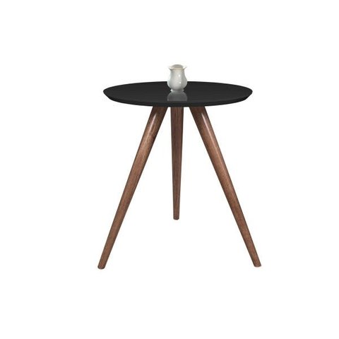 Mesa de Canto tampo 50 cm diversas cores e 3 alturas (50/60/70 cm) - TAMPO 50 PRETA / PÉS 50 CM