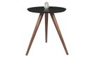 Ver imagem 1 de Mesa de Canto tampo 50 cm diversas cores e 3 alturas (50/60/70 cm) - TAMPO 50 PRETA / PÉS 60 CM