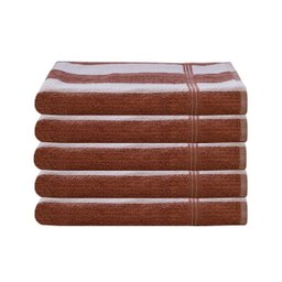 Kit 5 Toalhas Banho Para Praia Piscina Cruzeiro - Lufamar Cor:Bege - 1