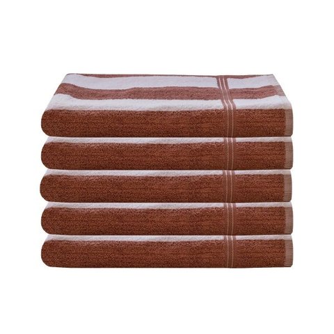 Kit 5 Toalhas Banho Para Praia Piscina Cruzeiro - Lufamar Cor:Bege