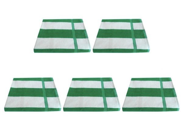 Kit 5 Toalhas Banho Para Praia Piscina Cruzeiro - Lufamar Cor:Verde - 2