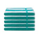 Ver imagem 1 de Kit 5 Toalhas Banho Para Praia Piscina Cruzeiro - Lufamar Cor:Verde
