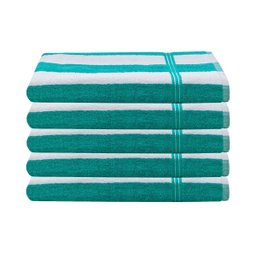 Kit 5 Toalhas Banho Para Praia Piscina Cruzeiro - Lufamar Cor:Verde - 1