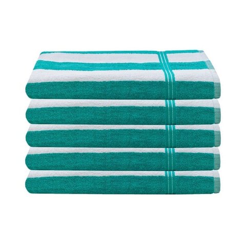 Kit 5 Toalhas Banho Para Praia Piscina Cruzeiro - Lufamar Cor:Verde