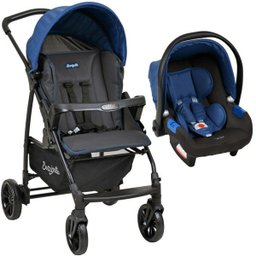 Carrinho de bebê Para Passeio Até 15Kg Travel System Ecco Burigotto Azul - 1