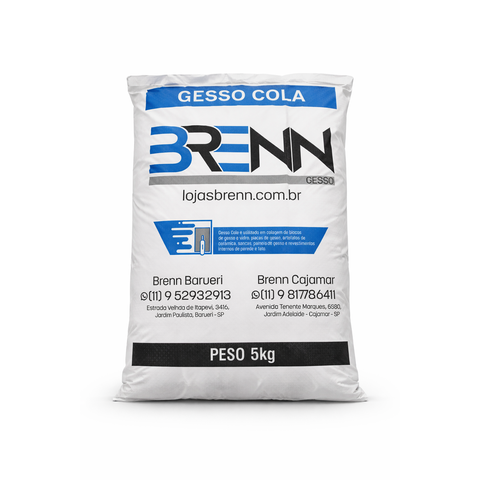 Gesso Cola 5 kg e 1 kg Brenn Gesso 5 kg