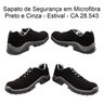 Sapato de Segurança em Microfibra Preto e Cinza Estival - 44 - 3