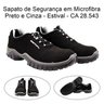 Sapato de Segurança em Microfibra Preto e Cinza Estival - 44 - 4
