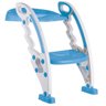 Assento Redutor com Escada Bebê Vaso Sanitário +3 Anos Até 50 Kg Dobravel Portátil New Style - Azul - 1