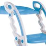 Assento Redutor com Escada Bebê Vaso Sanitário +3 Anos Até 50 Kg Dobravel Portátil New Style - Azul - 2
