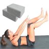 Bloco De Yoga Ginastica Pilates com 2 Unidades Cinza - 4