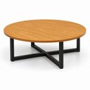 Ver imagem 7 de Mesa de Centro Decorativa Mesa de Apoio para Sala de Estar Redonda 80cm Madeira MDF