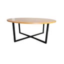 Ver imagem 5 de Mesa de Centro Redonda Atena com Base de Ferro e Tampo de Mdf