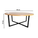 Ver imagem 6 de Mesa de Centro Redonda Atena com Base de Ferro e Tampo de Mdf