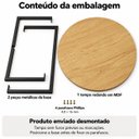 Ver imagem 5 de Mesa de Centro Decorativa Mesa de Apoio para Sala de Estar Redonda 80cm Madeira MDF